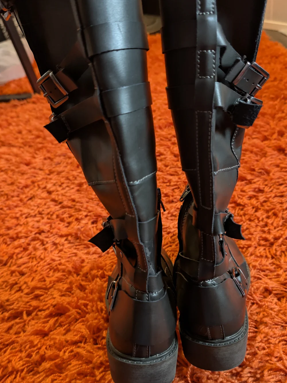 Torrid Black Over-the-Knee Buckle Boots